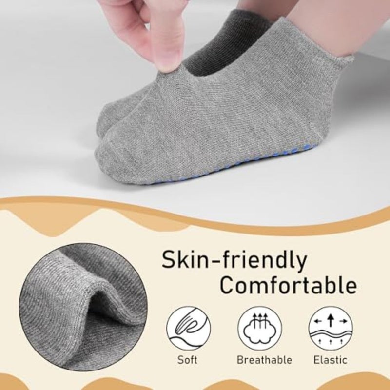 HYCLES children's anti-slip socks, anti-slip toddler socks anti-slip children's socks suitable for 7-year-old boys and girls - Image 5