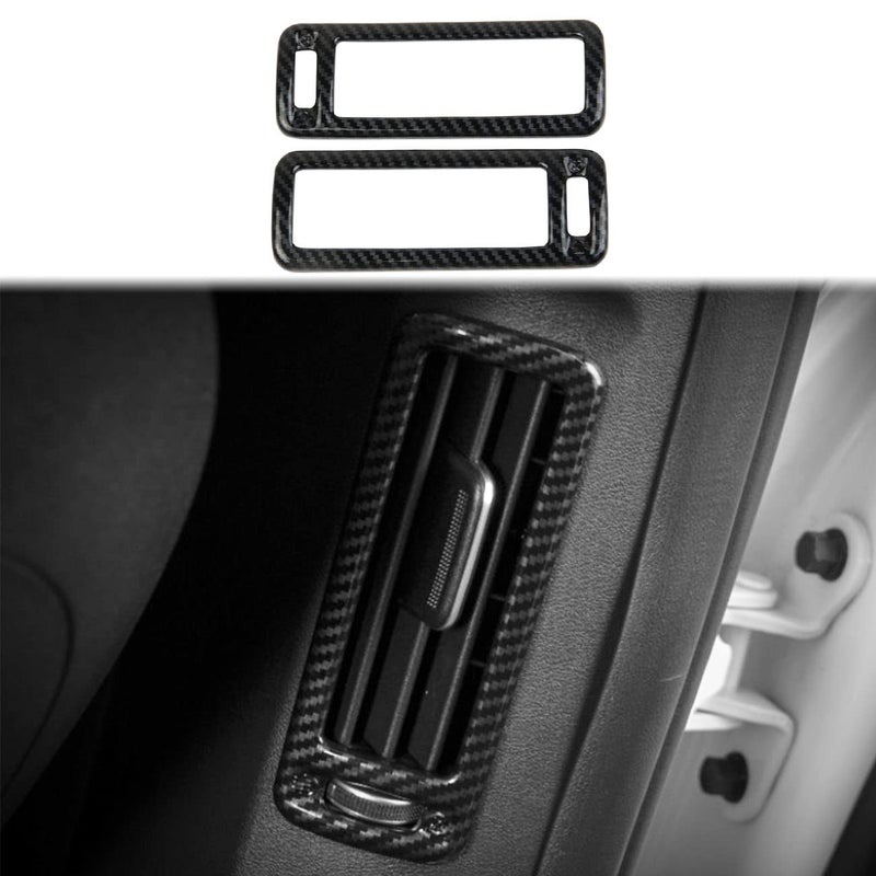 Carbon Fiber Rear Seat Air Vent AC Outlet Cover Trim for KIA EV6 2022