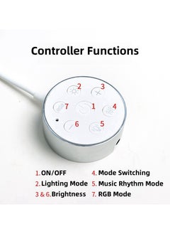 NANAO 9-Light Lines LED RGB Wall Light Bluetooth Gaming Lights DIY Room Lights لغرفة الألعاب وغرفة المعيشة وغرفة النوم باللون الأسود  - Image 4