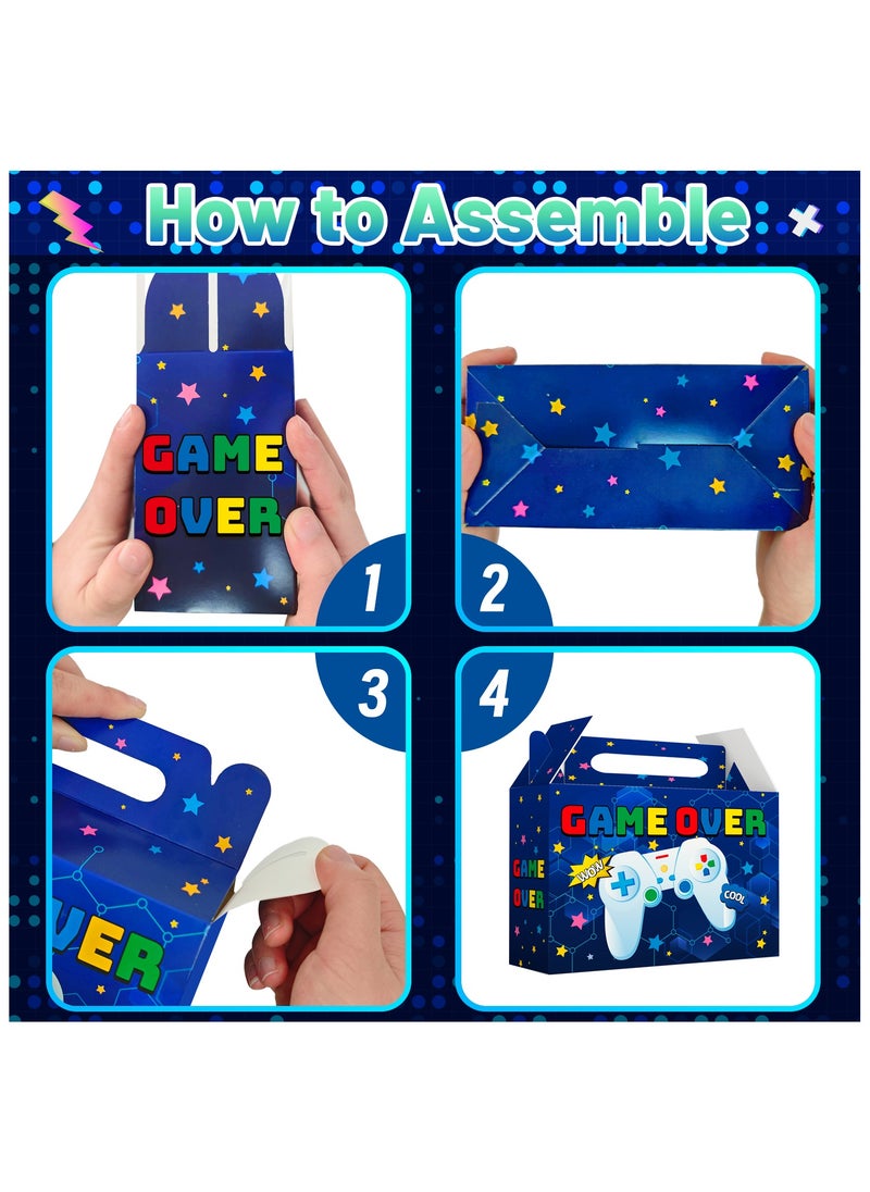 FRUITFUL PARTY - Video Game Party Boxes, 24pcs Gaming Treat Boxes Game Goodie Boxes Video Game Candy Boxes for Video Game Birthday Decorations Party Favors - Image 1