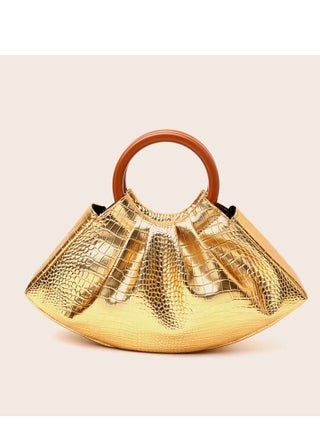Woman Fashion Gold Crocodile Pattern Hobo Bag,Party Bag - pzsku/ZDE197AA459EC2D242066Z/45/_/1734680899/09f5270b-7163-44d1-b2f1-be1af5dae866