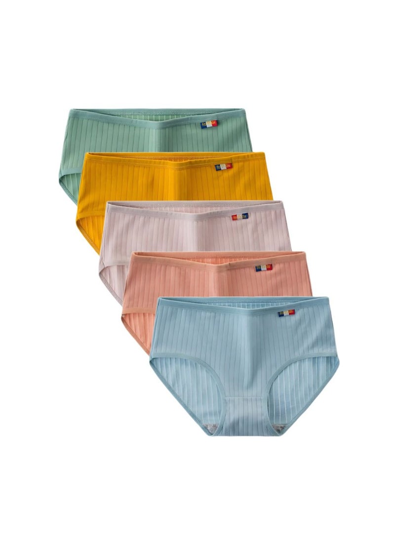 5 Pieces Womens Cotton Pantie  - Image 1