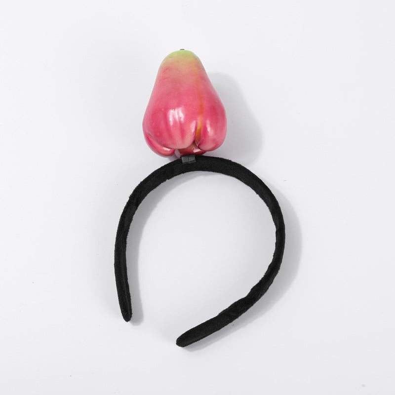 Generic Creative 3D Veggie Hairbands Carrot Pepper Eggplant Lotus mist headband 