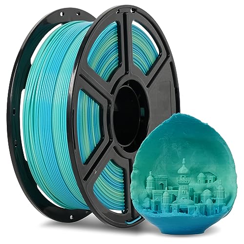 FLASHFORGE PLA Filament 1.75mm +/- 0.02mm Blue to Yellow Gradient, Smooth Color-Changing 3D Printer Filament 1kg (2.2lbs) Spool, 3D Printing Filament Easy to Use and Fits for Most FDM 3D Printers - Image 1