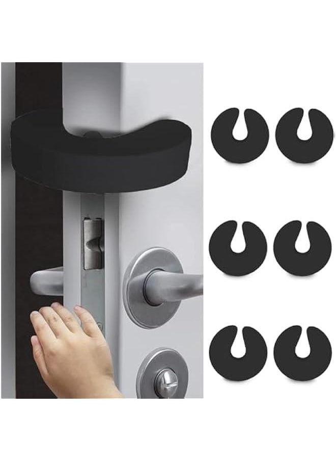 HOOKOR Door Pinch Guard （6 Pack） Baby Door Slam Stopper, Soft Foam Door Stopper. Prevents Finger Pinch Injuries, Slamming Doors, and Child or Pet from Getting Locked in Room  - Image 1