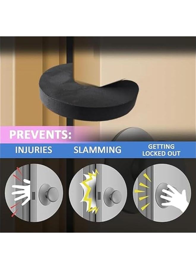 HOOKOR Door Pinch Guard （6 Pack） Baby Door Slam Stopper, Soft Foam Door Stopper. Prevents Finger Pinch Injuries, Slamming Doors, and Child or Pet from Getting Locked in Room  - Image 3