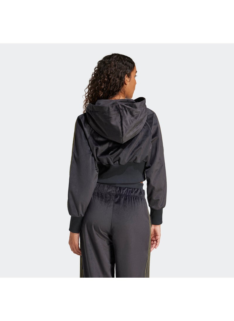 adidas Originals Velour Zip Hoodie Track Top  - Image 2