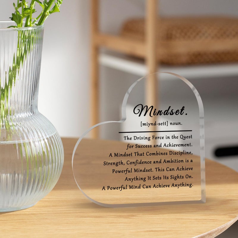 Baipilu To My Son Gift from Parent Inspirational Gift for Son Acrylic Sign Gift Back to School Gift for Son Graduation Gift for Him Heart Shaped Acrylic Decor New Job Gift for Son Motivational Desk Sign - Image 2