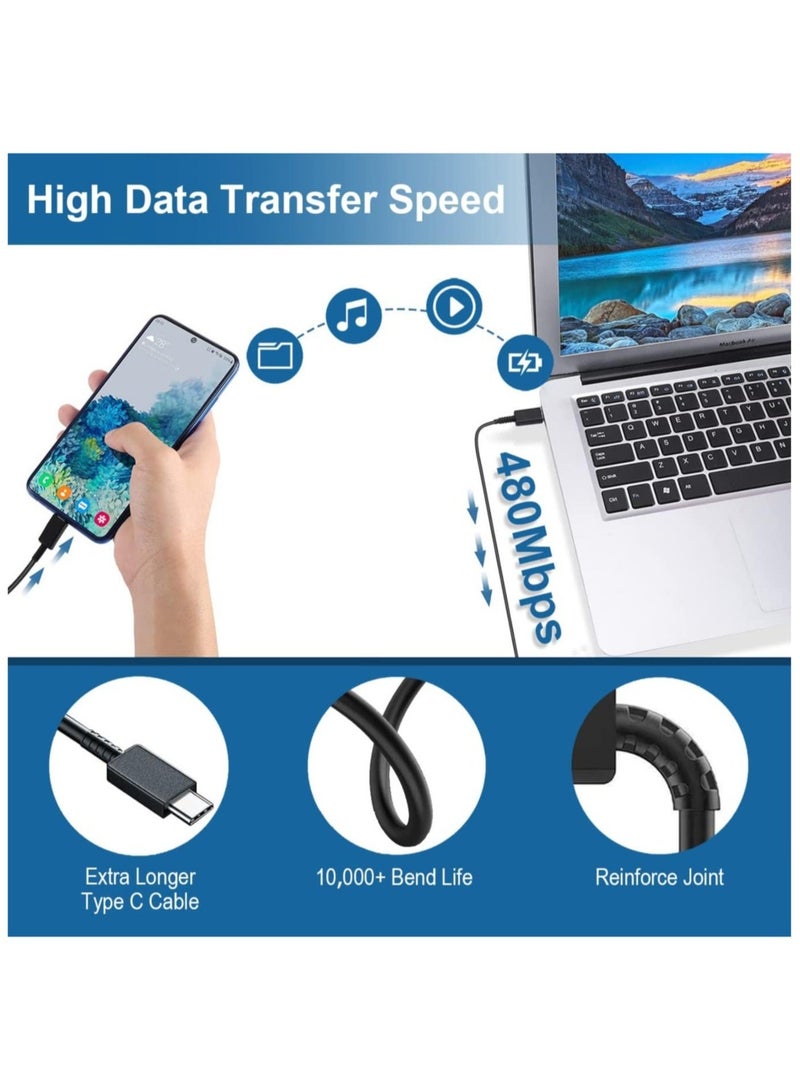 شاحن سريع 25 واط USB C لسامسونج، شاحن جدار USB C مع كابل USB C بطول 2 متر لهاتف سامسونج جالاكسي S23 ألترا/S23+/S23/S22 ألترا/S22+/S22/S21 ألترا/S21+/S21/S20 - Image 5