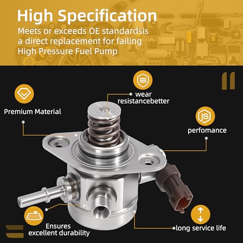 JAVOUKA 35320-2b220 High Pressure Fuel Pump 1.6L L4, for Hyundai Accent/Veloster 2012-2017, for Kia Rio/Forte Koup/Soul/Forte5 2012-2016, 35320-2B140, 35320-2B130,Direct Injection Mechanical Fuel Pump - Image 5