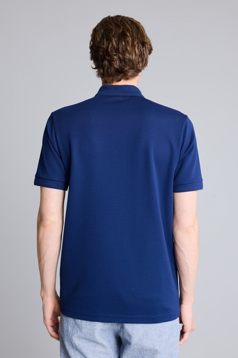 DeFacto Blue Man Short Sleeve Polo T-Shirt Casual - Image 5