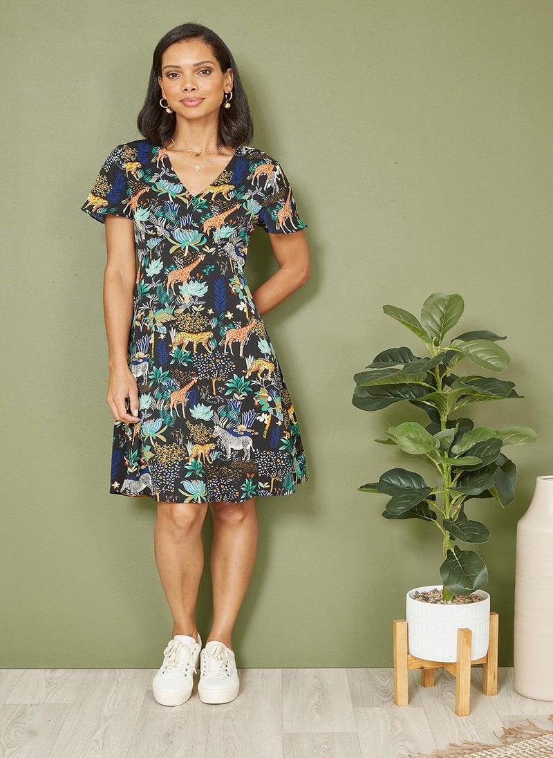 يامي فستان بطبعة حيوانات - Image 2