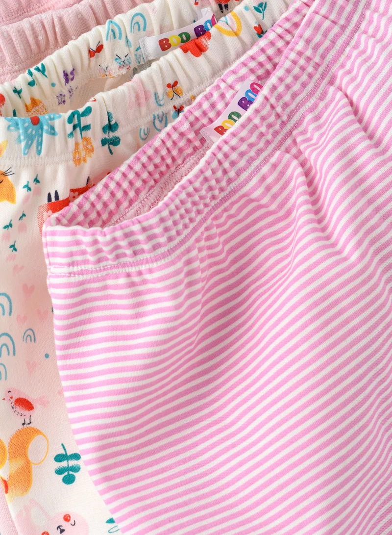 بوو بوو BooBoo Kids Garden Range 3 Pk Leggings