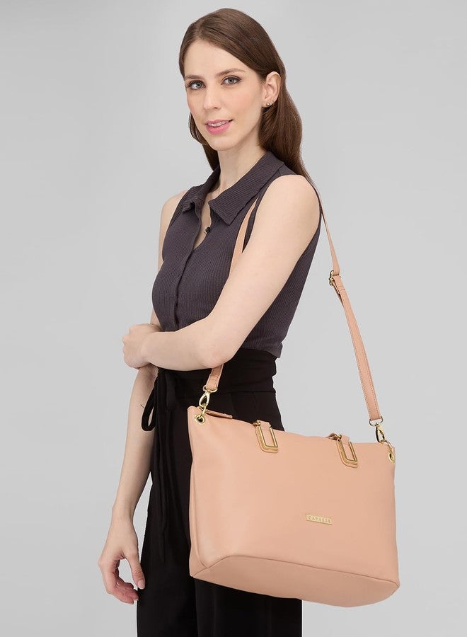Caprese Amelia Satchel Handbag for Women Shoulder Bag with Multiple Pockets| Trendy and Functional Spacious Design Ideal for Work Everyday Outings and Travel - Image 2