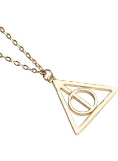 Zchiko Zchiko Harry Potter Deathly Hallows Necklace. Gold  - Image 1