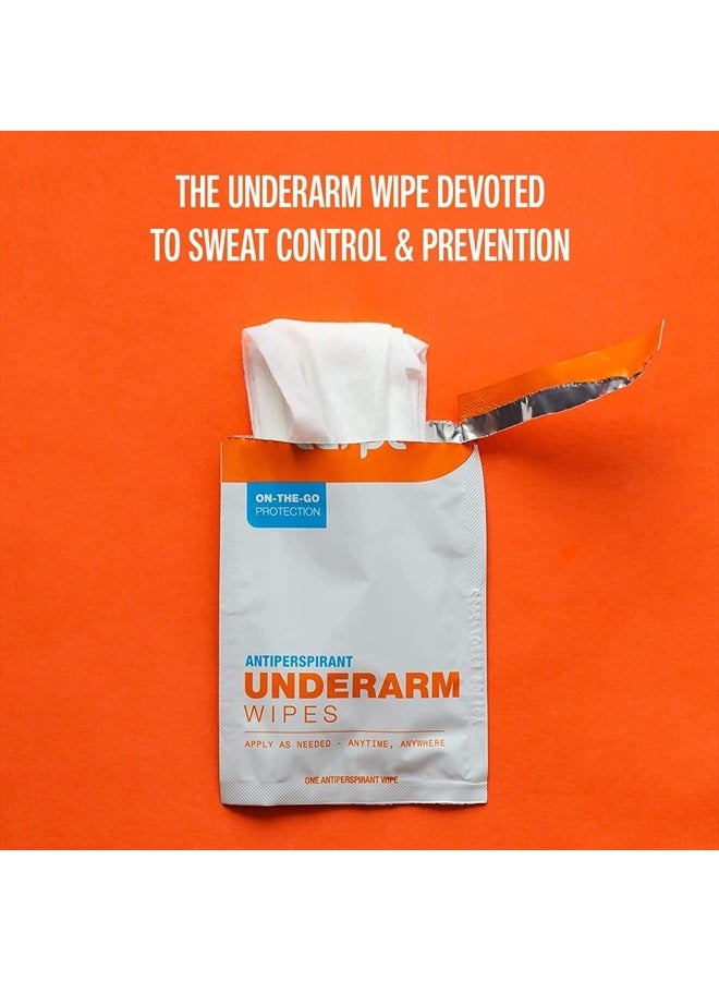 Carpe On-the-Go Antiperspirant Underarm Wipes (Pack of 3 Boxes) for Sweat Blocking, Deodorizing, and Cleansing When You're On the Move - 45 Residue Free, Individually Wrapped Wipes - Image 3