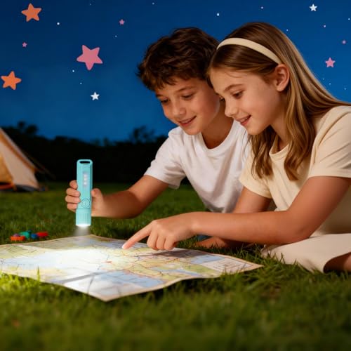 Hilngav 6 Pack Rechargeable Flashlights USB C Mini LED Flashlights Camping Lantern Combo Flashlight Ultralight Zoomable Flashlight for Gift Camping Hiking Night Reading - Image 3