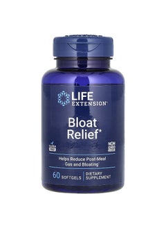 LifeExtension Life Extension, Bloat Relief, 60 Softgels  - Image 1