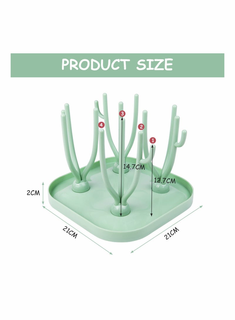 Multi Functional Baby Bottle Drying Rack with Detachable Tray Ideal for Bottles Teats and Cups Safe and Space Saving Baby Accessory - Image 2