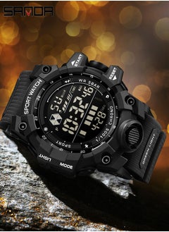 Sanda SANDA Outdoor Sports Men Watch Waterproof LED Analog Digital Show Multifunction Big Dial Electronic Wristwatch G style Male Clock  - Image 2