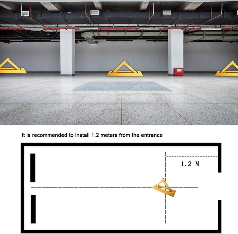 Krtopo Folding Parking Barrier - Removable Manual Parking Block - Image 5