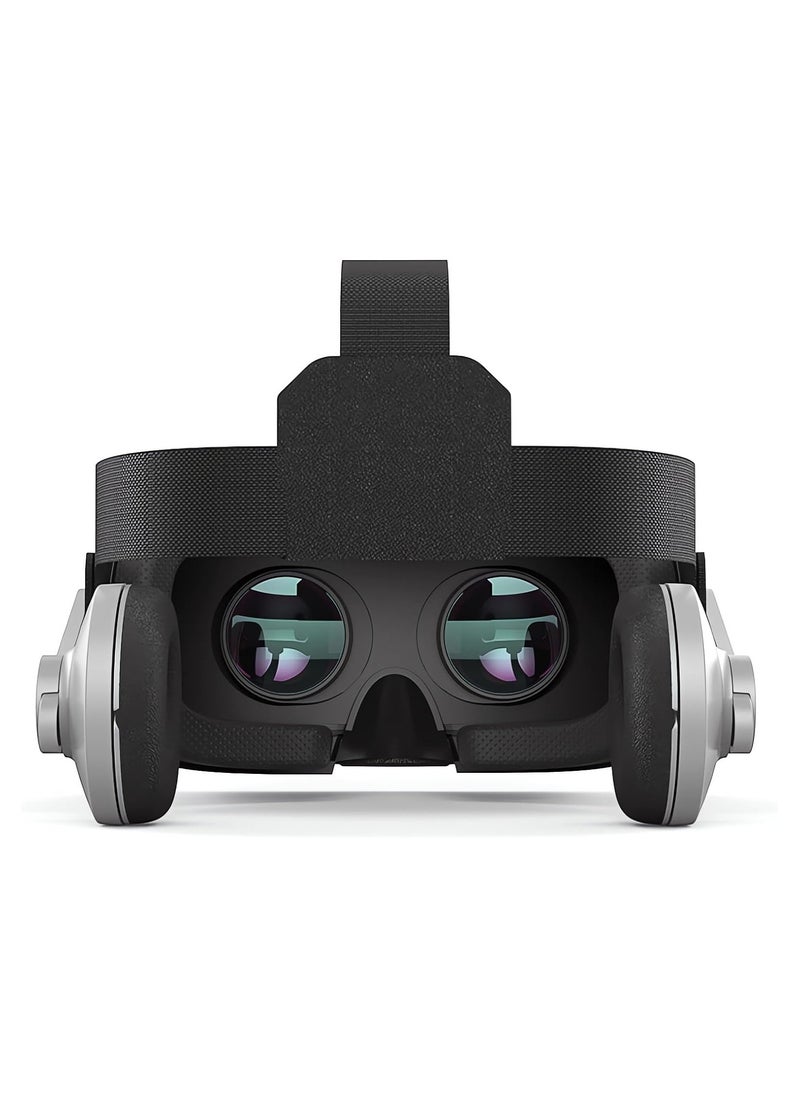 KASTWAVE - VR Headset, 3D VR Headset with Remote Controller, Virtual Reality VR 3D Glasses VR Set 3D Virtual Reality Goggles, Controller, Adjustable VR Glasses Support 4.7-6.0 Inches Smartphones - Image 1