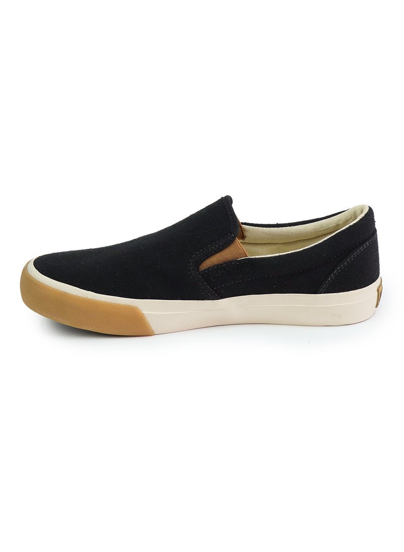 Perky Men's Slip-On Casual Sneakers - Black  - Image 2