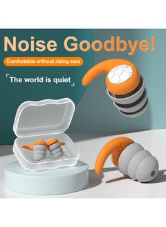 Arabest Soundproof Earplugs, Ear Plugs for Sleeping, Reusable Silent Anti-Noise dormitory nap, with 40dB Highest NRR Airplanes Swimming Concerts Travel (2 Pairs)  - Image 4