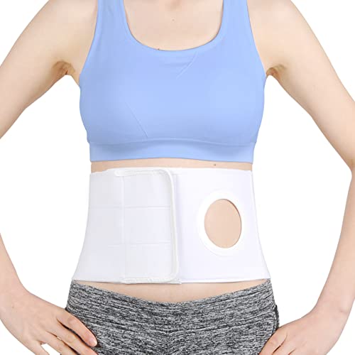 TANDCF Medical Ostomy Belt Ostomy Hernia Support Belt Abdominal Binder Brace Abdomen Band Stoma Support for Colostomy Patients to Prevent Parastomal Hernia Stoma Opening Men Or Women Size XS - Image 2