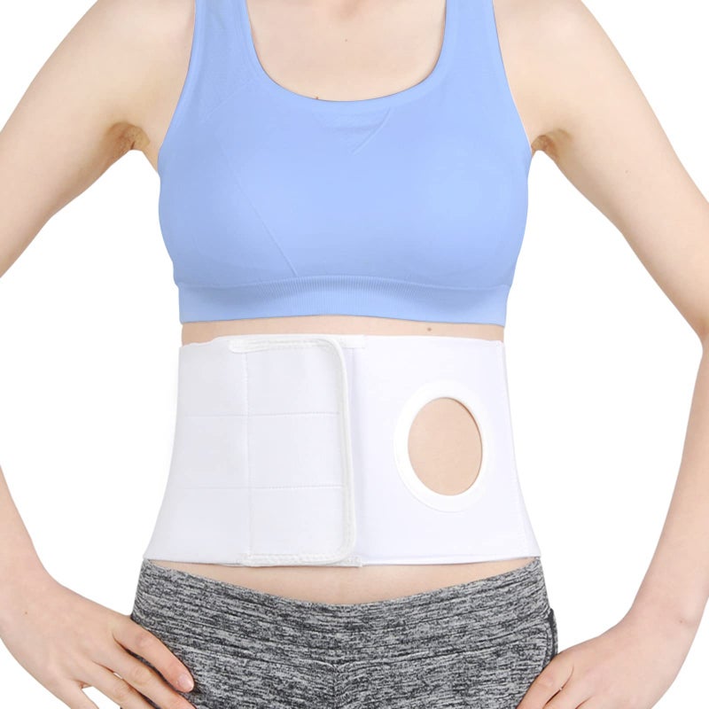 TANDCF Medical Ostomy Belt Ostomy Hernia Support Belt Abdominal Binder Brace Abdomen Band Stoma Support for Colostomy Patients to Prevent Parastomal Hernia Stoma Opening Men Or Women Size XS - Image 3