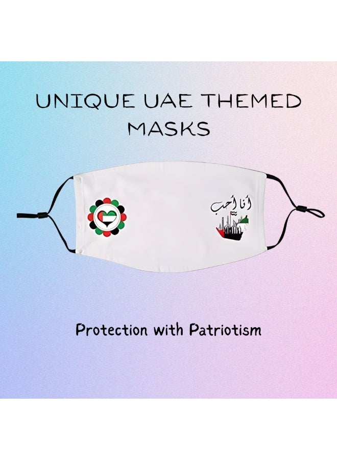 PRINTSHOP4ME Facecover For Celebrating UAE National Day Spirit Of The Union Flag Day Celebrations Facemask Cover For Kids | Men | Women - Adjustable Length - Image 5