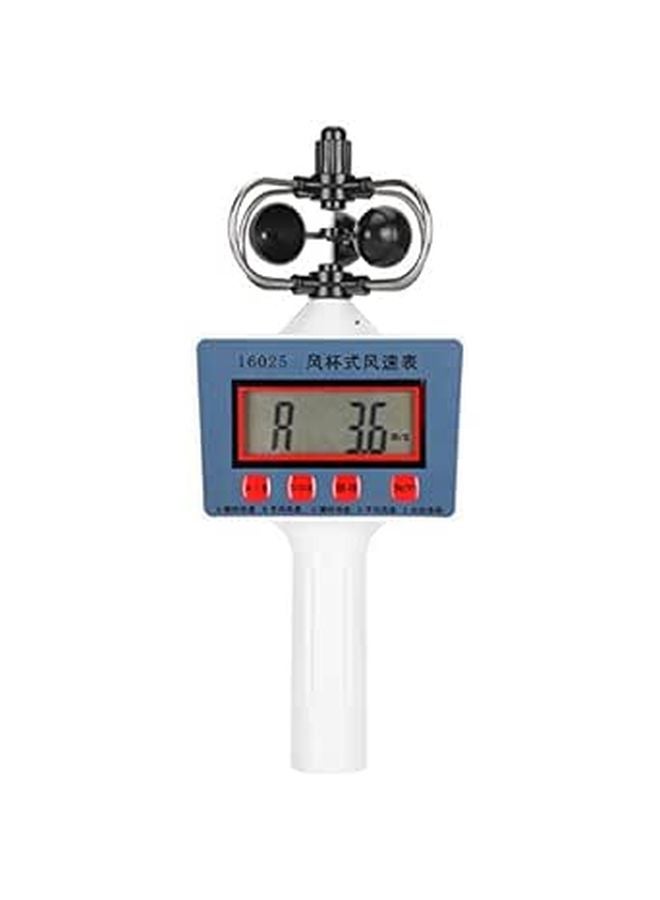 مقياس سرعة الرياح الرقمي المحمول، مقياس شدة الرياح بشاشة LCD، مادة ABS خفيفة الوزن - Image 1