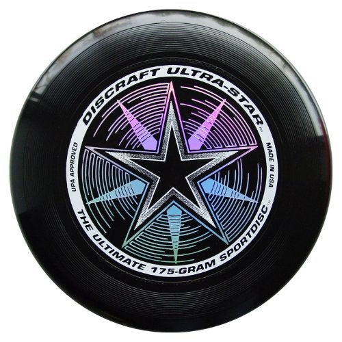 Discraft 175 gram Ultra Star Sport Disc, Black with Deluxe Packaging - Image 1