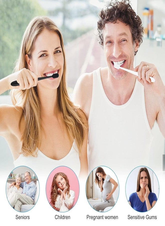 QUEBERS Soft Toothbrush Extra Soft Toothbrush For Kids & Adults | Ultra Soft Nano Bristled For Sensitive Gums & Teeth | Manual Super Soft Teeth Cleaning Brush (4) - Image 5