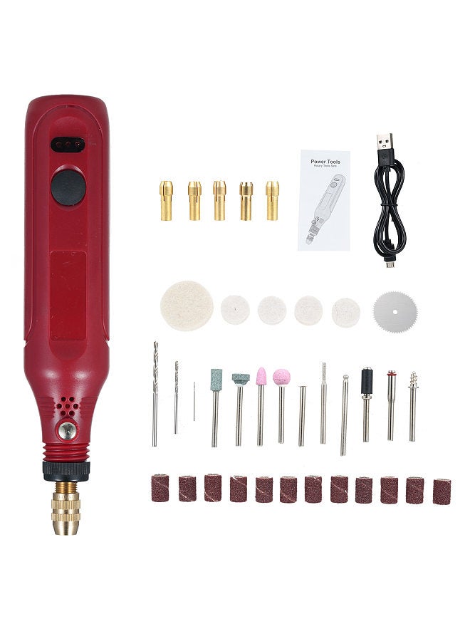 Mini Rotary Tool Kit 3.7V Mini Grinder with 3 Variable Speed 36Pcs Accessories Electric Grinder Pen Rotary Tool Kit for Polishing Cleaning Engraving Grinding and DIY Crafts  - Image 1