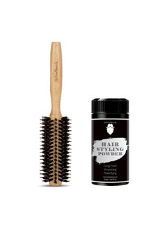 Hair Volumizing Powder Wax For Strong Hold With Wooden Boar & Nylon Bristle Hair Brush For Blow Brying, Volume, Styling, Curling, And Straightening - pzsku/ZDE1ABEA1918AEBB095BAZ/45/_/1735817036/bc4fd67d-6c3d-4563-aa9e-a6e11a9f7bf0