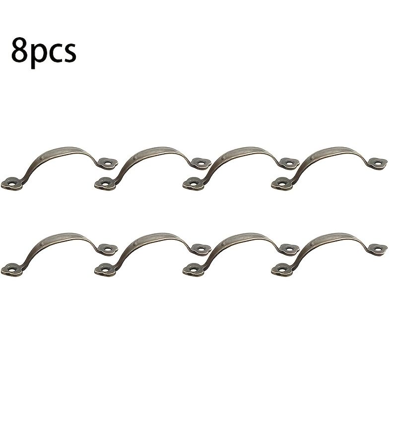 Set Of 8 Zinc Alloy Barn Door Handles For Sliding Doors Cabinets And Drawers - Image 1