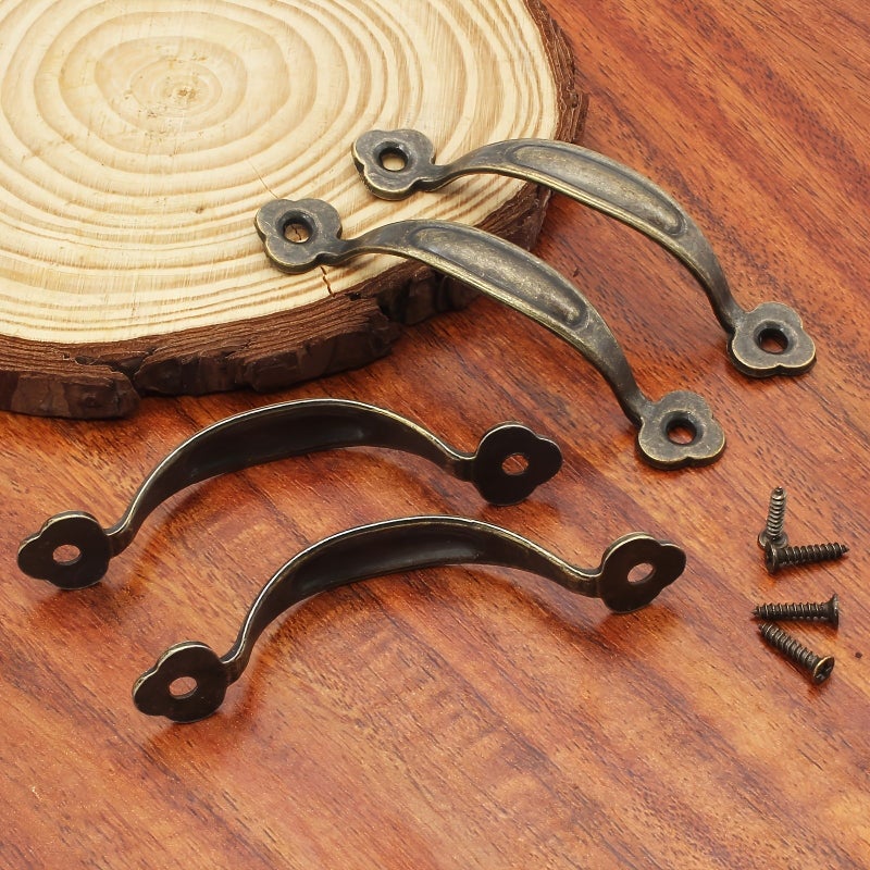 Set Of 8 Zinc Alloy Barn Door Handles For Sliding Doors Cabinets And Drawers - Image 4