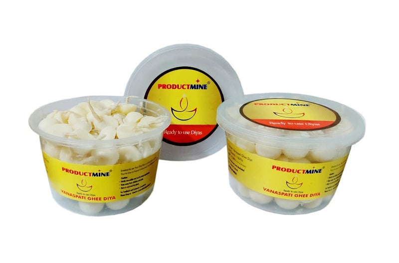 PRODUCTMINE PRODUCTMINE Ghee Diya Batti for Pooja Cotton Wick for Puja and Special Occasions 200 Diyas - Image 1