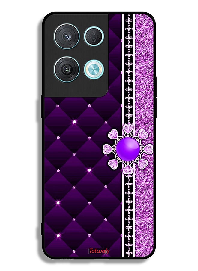 Tolwak غطاء حماية أوبو رينو 8 برو 5G مزين بقلوب لامعة - Image 2