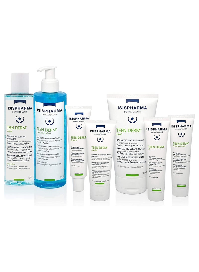 إيزيس فارما جل منظف للبشرة الحساسة من تين ديرم، 250 مل - Image 2