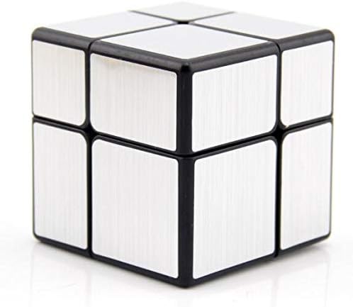 CuberSpeed CuberSpeed Bundle 2x2 Mirror Black Body with Silver and Mofangge 3x3 Mirror Blocks Silver Magic Cube Puzzle  - Image 4