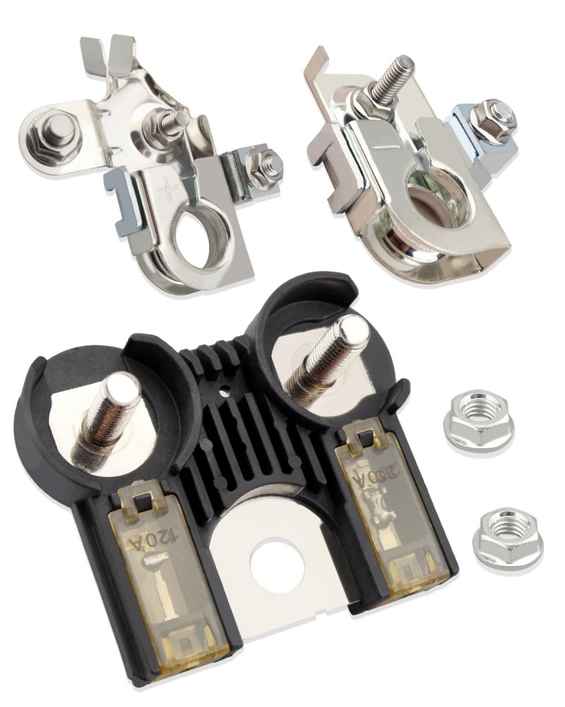 ANODZU AE5Z14526BA BT4Z14450AA Battery Terminal Clamp and Battery Fuse Fit for Ford Edge Fusion Fit for Lincoln MKX MKZ Fit for Mercury Milan Positive Negative