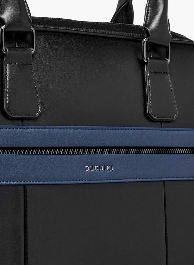 دوتشيني حقيبة لاب توب متينة بحزام قابل للفصل وإغلاق بسحاب - Image 4