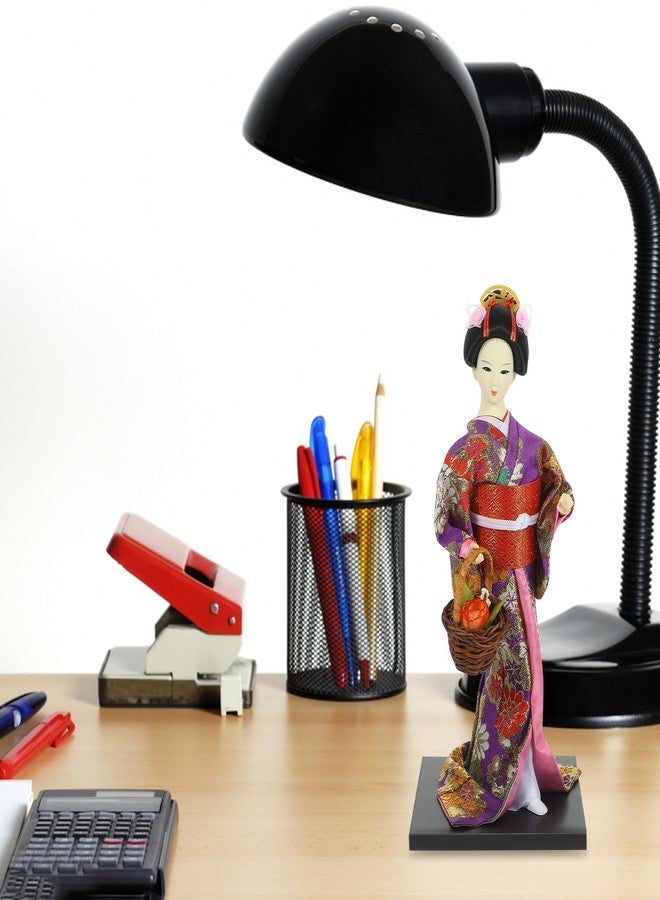 فوساريا دمية كيمونو غيشا يابانية مقاس 12 بوصة، دمية كيمونو آسيوية قابلة للتحصيل، تمثال صغير، زينة غيشا - Image 5