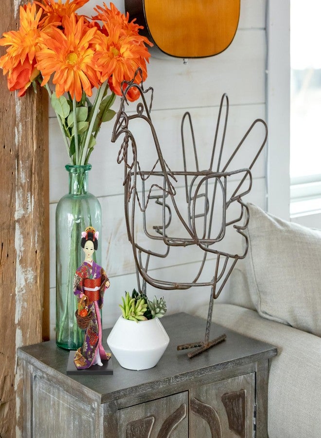 فوساريا دمية كيمونو غيشا يابانية مقاس 12 بوصة، دمية كيمونو آسيوية قابلة للتحصيل، تمثال صغير، زينة غيشا - Image 2