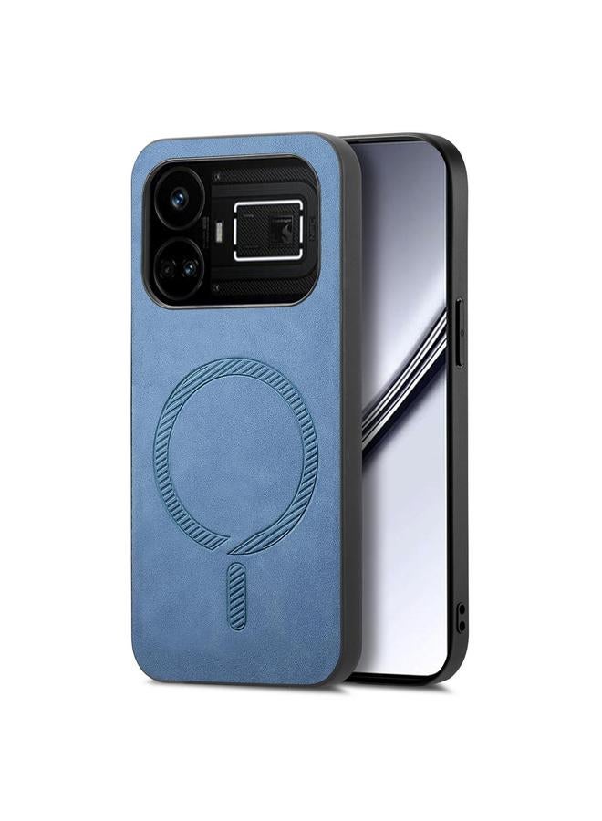 The Bros Case For Realme GT5 5G Retro MagSafe Magnetic PU Back Cover Phone Case