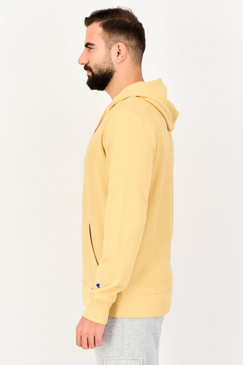 Champion Men Standard Fit Long Sleeve Outdoor Hoodie, Tan - Image 2