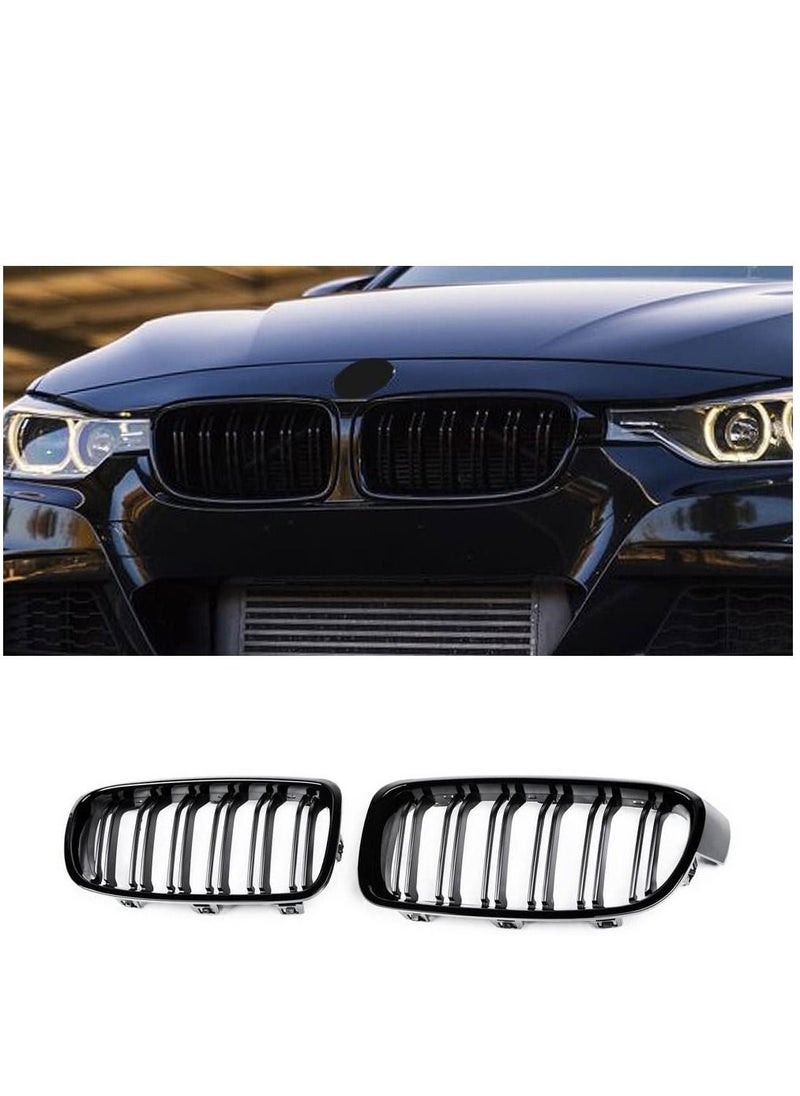 Generic Front Bumper Grille Fit For Bmw F30 F31 3-Series 2012-2018 - 1 Pair  - Image 3