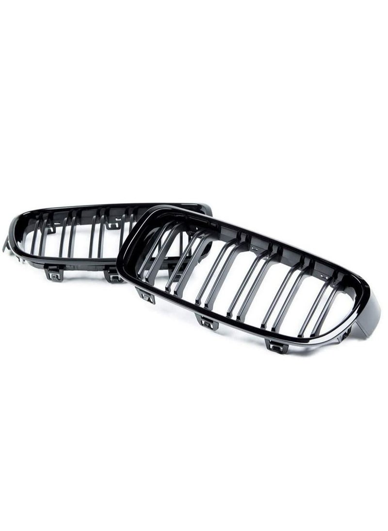 Generic Front Bumper Grille Fit For Bmw F30 F31 3-Series 2012-2018 - 1 Pair  - Image 1
